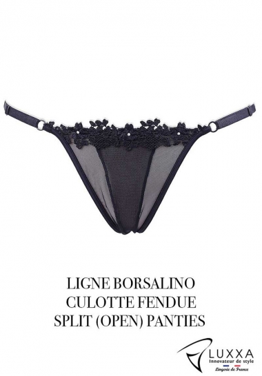 Panty Luxxa CULOTTE FENDUE DOS PLISSE