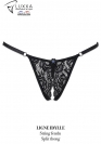 Luxxa STRING FENDU A STRASS BLEU 4