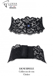 Bijoux Lingerie COLLIER RAS DE COU A STRASS